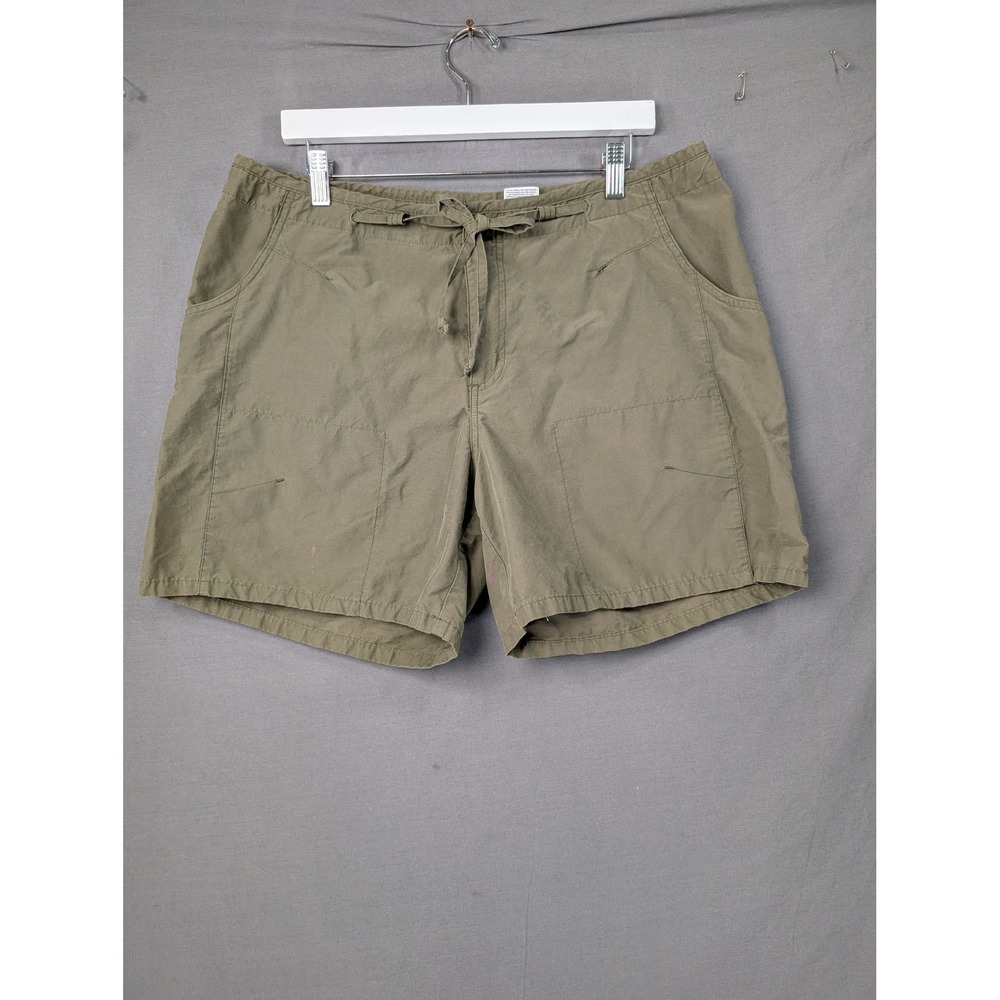 Columbia Sportswear Womens XL Green Hiking Cargo Shorts
